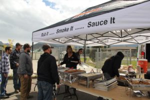 Food options available for spectators