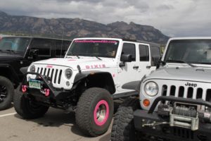 White Jeep with Pink detail