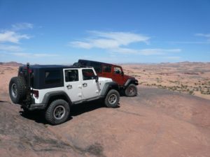 Jeeps off-roading