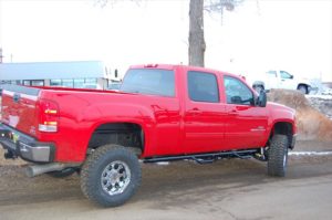 GMC Red Pick Up