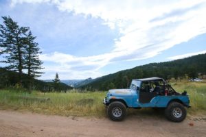 Blue Jeep at the Jeep Jaunt 2019